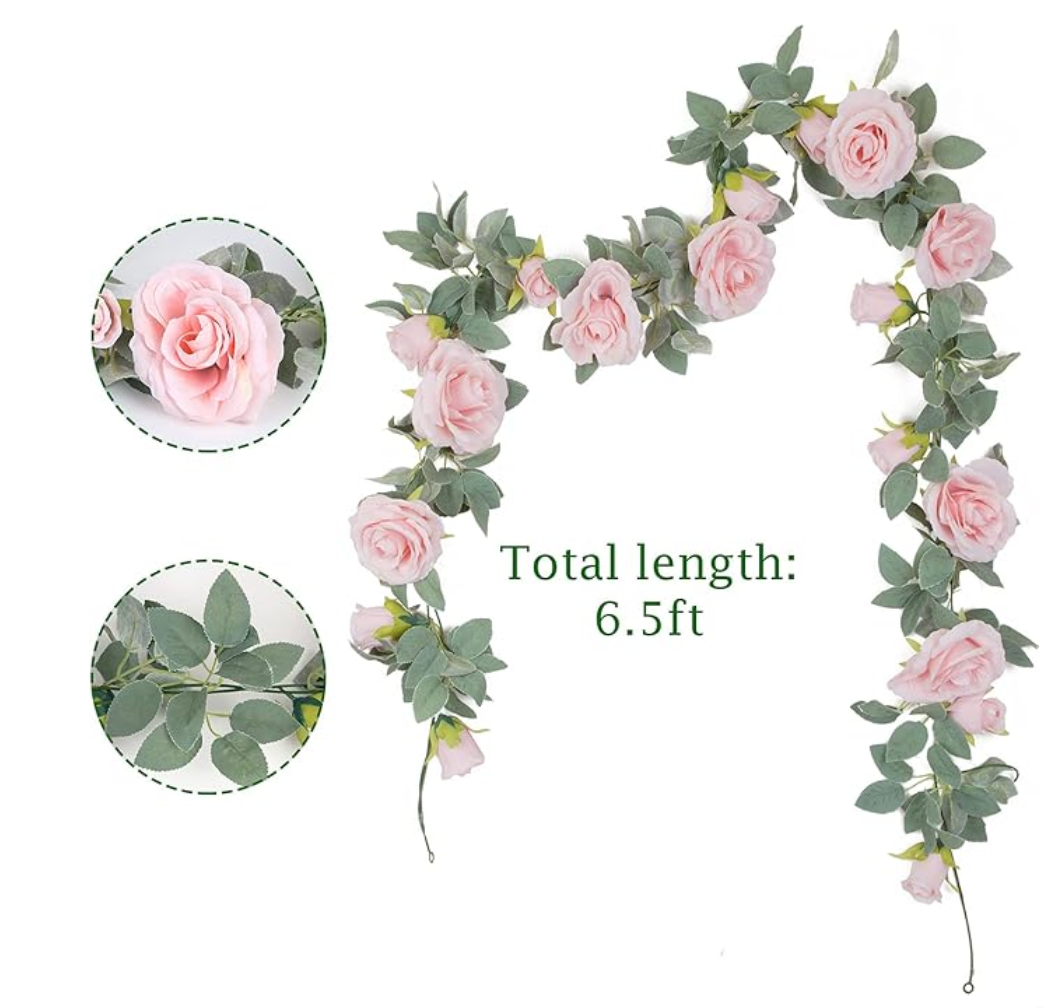 Pink Whisper 4-Piece 26ft Rose Vine