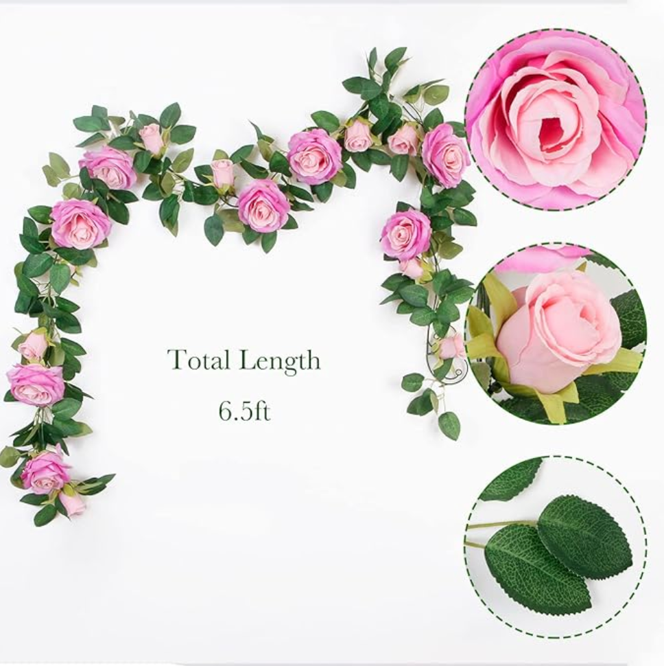 Crimson Garden 4-piece 26ft Rose Vine