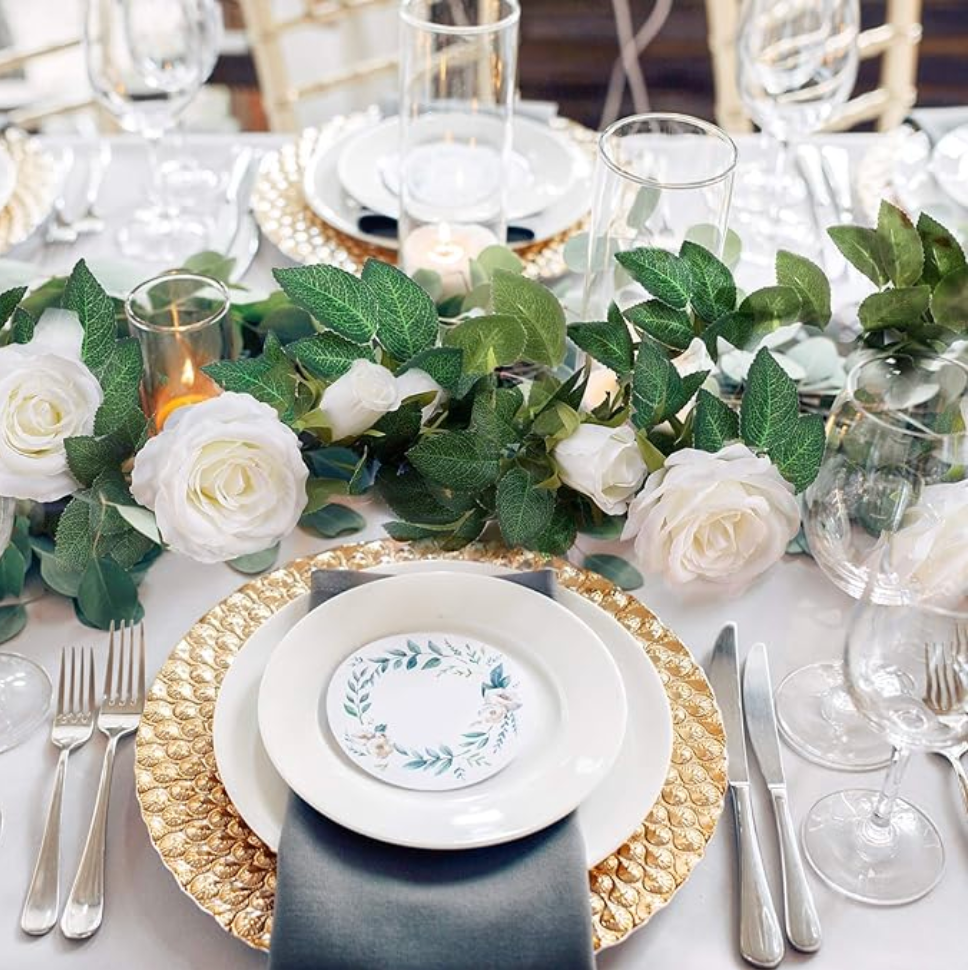 White Whisper 4-piece 26ft Rose Vine