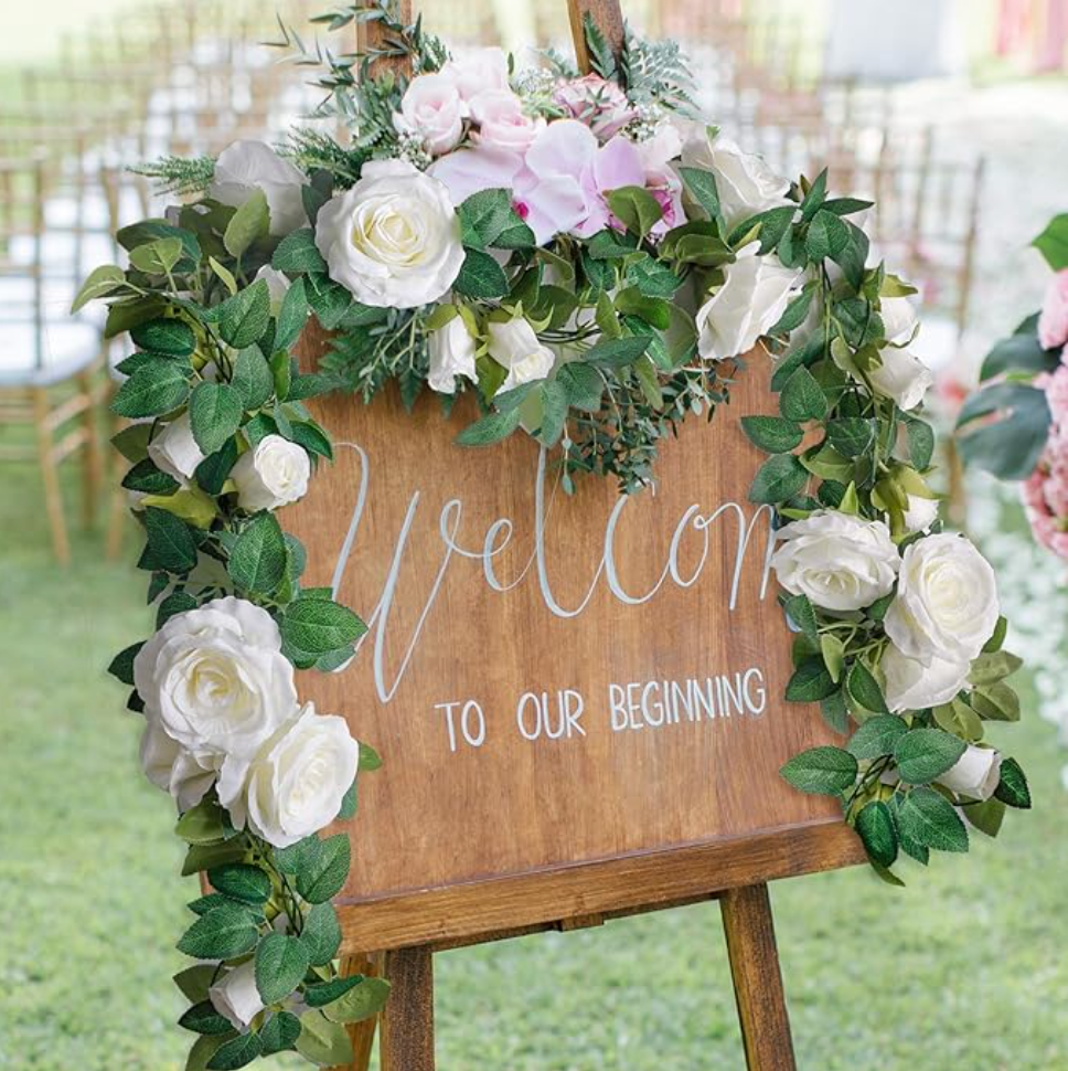 White Whisper 4-piece 26ft Rose Vine