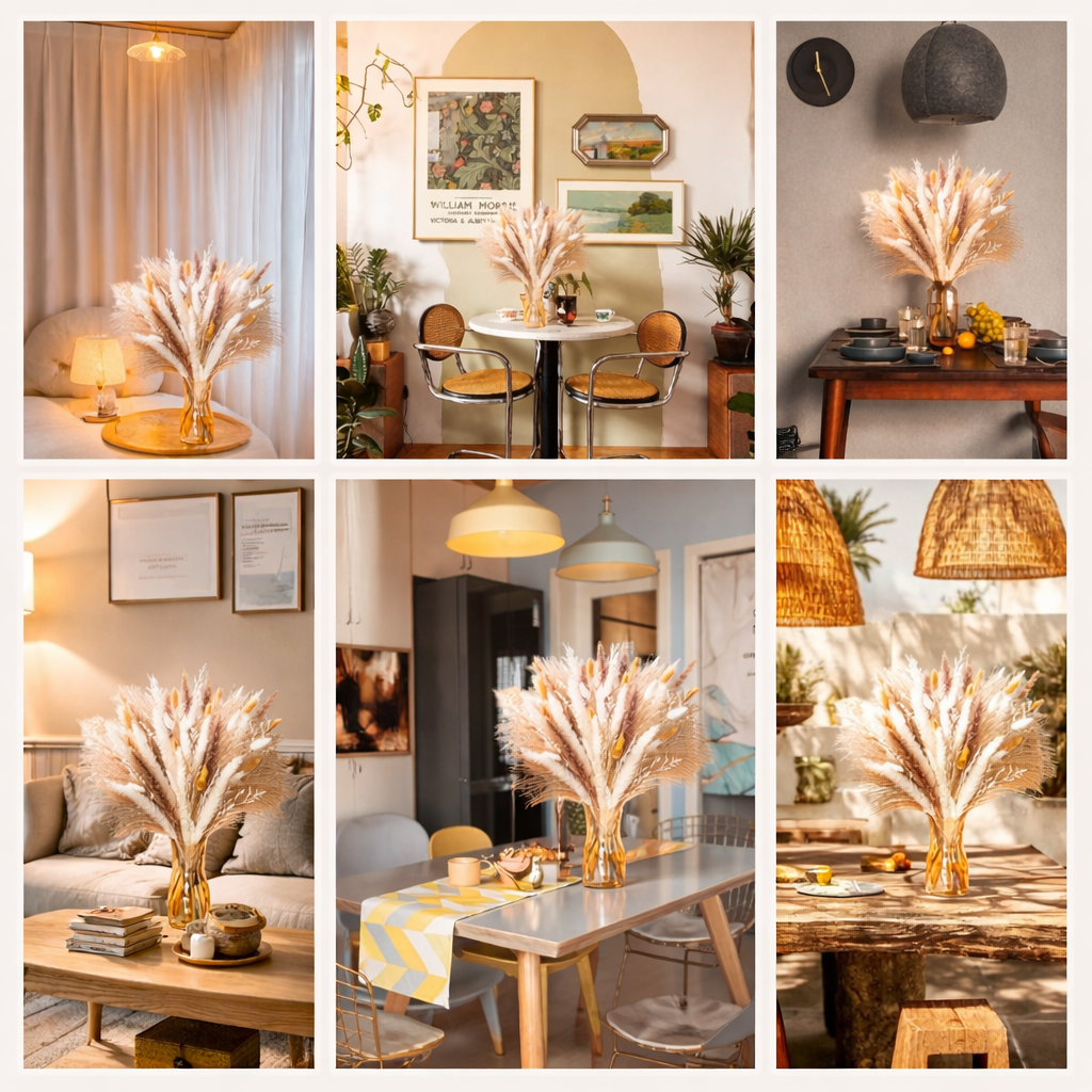 Luminous Prairie Pampas Grass