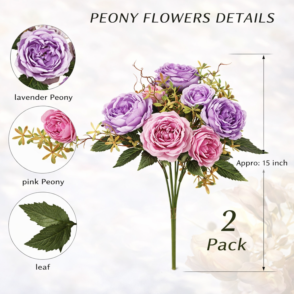 Velvet Blush Peony 6pcs