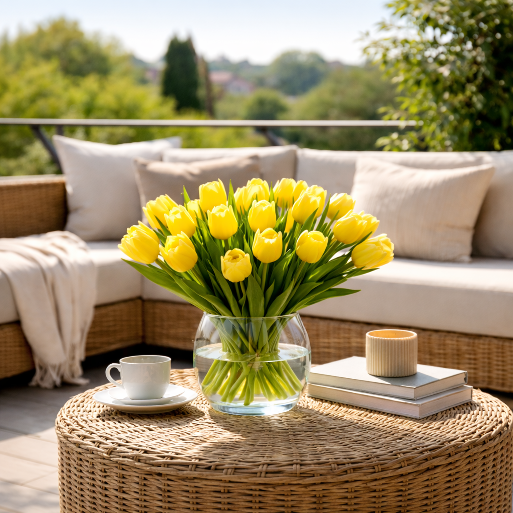 Golden Yellow Meadow Tulip 14"