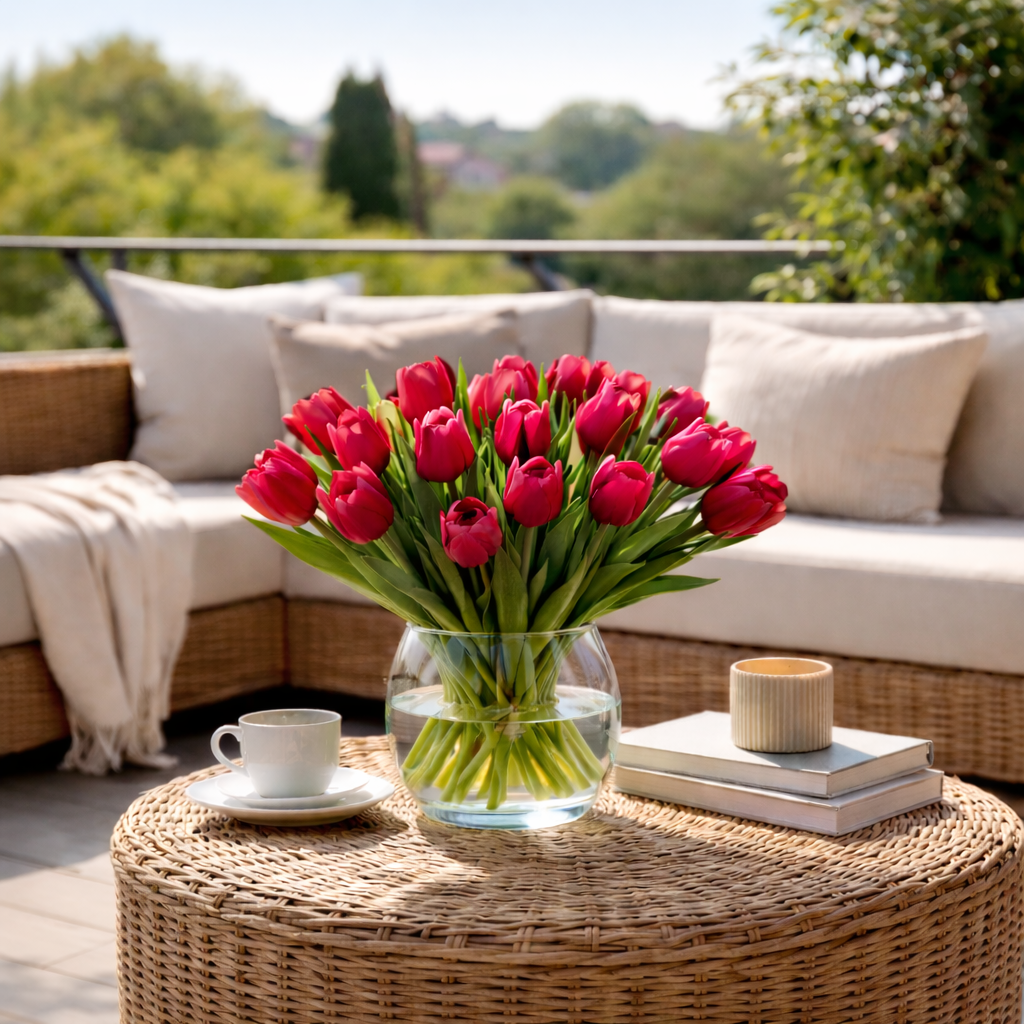 Ruby Garden Tulip 14"