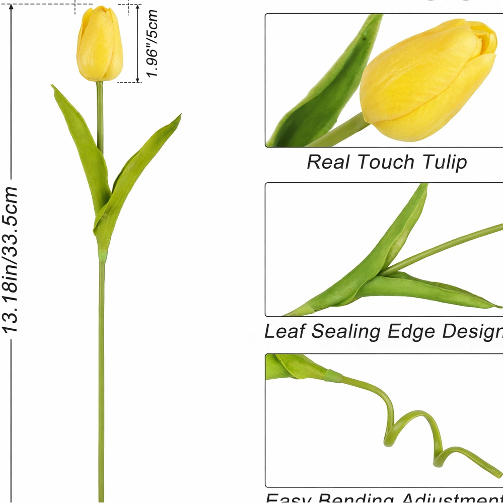 Golden Yellow Meadow Tulip 14"