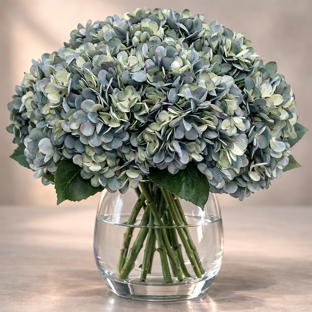 Deep Lake Blue Hydrangea 13"