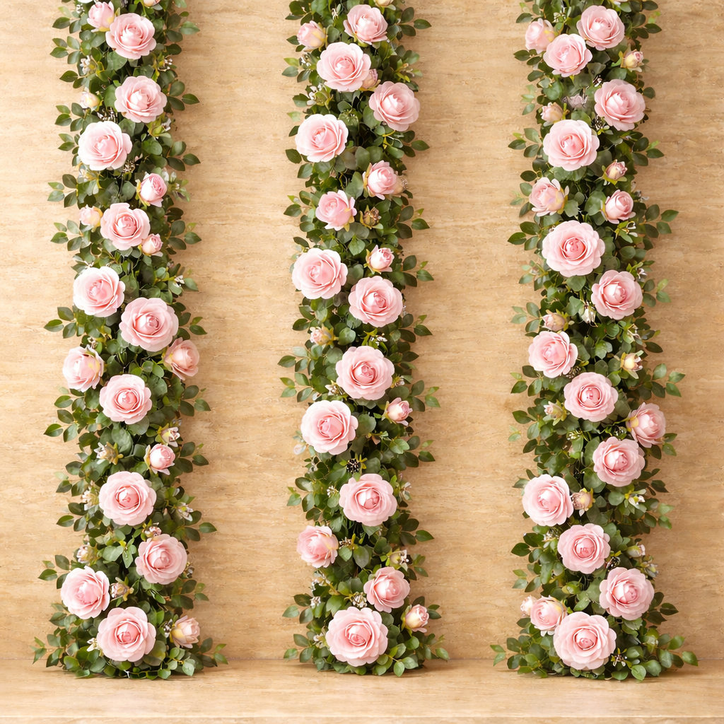 Pink Whisper 4-Piece 26ft Rose Vine
