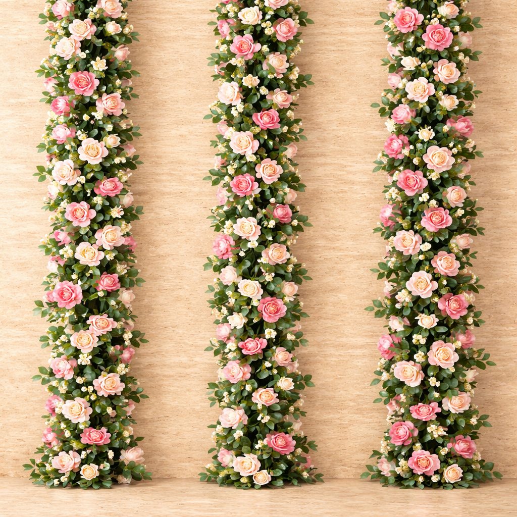 Spring Blush  4-piece 26ft Rose Vine
