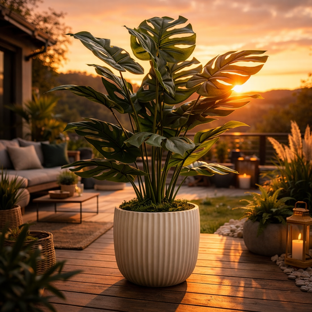 Tall Artificial Monstera Plant-28 inch