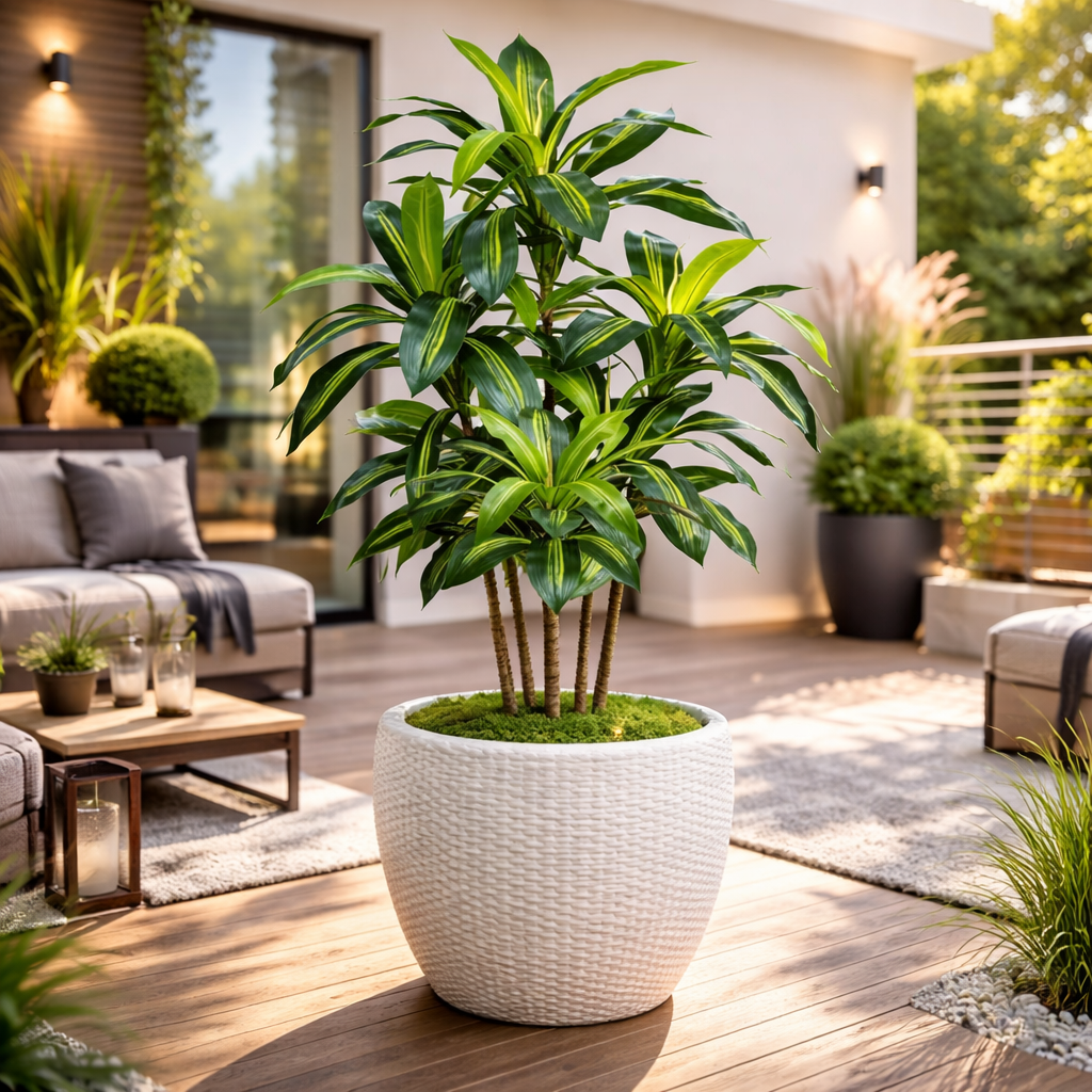 Ivory Haven Dracaena Tree