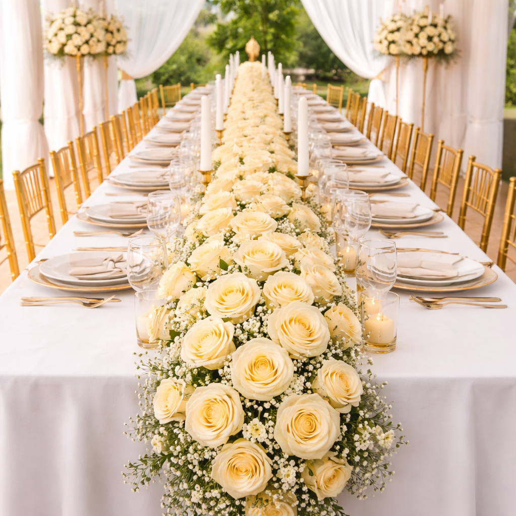 Champagne Garden 4-Piece 26ft Rose Vine