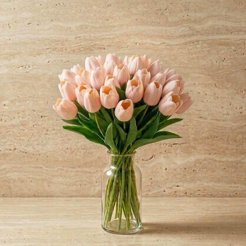 Ivory Garden Tulip 14"