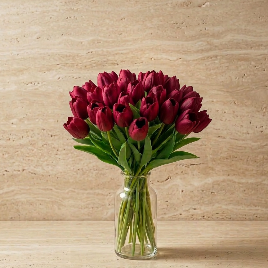 Ivory Garden Tulip 14"