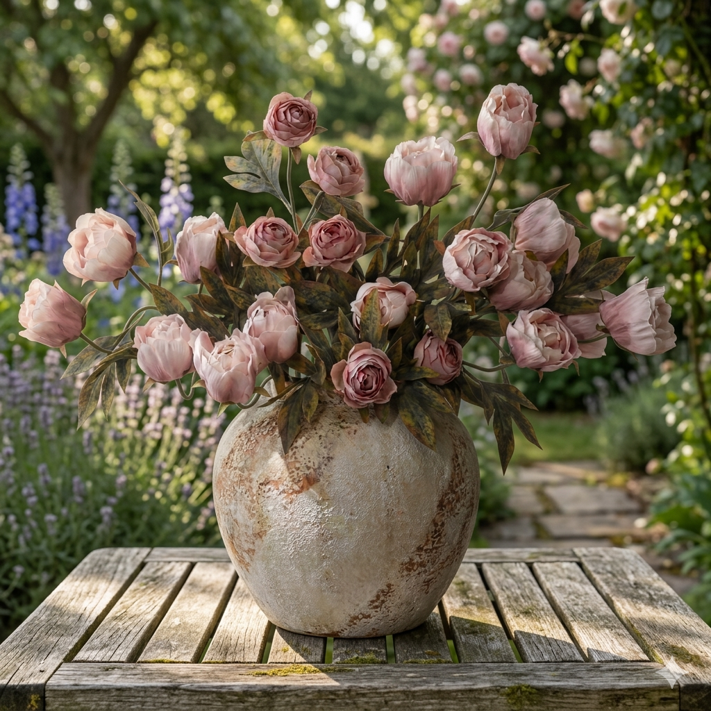 Vintage Garden Peony 8pcs